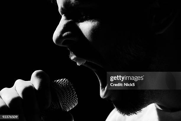 concierto cantante - chillar fotografías e imágenes de stock