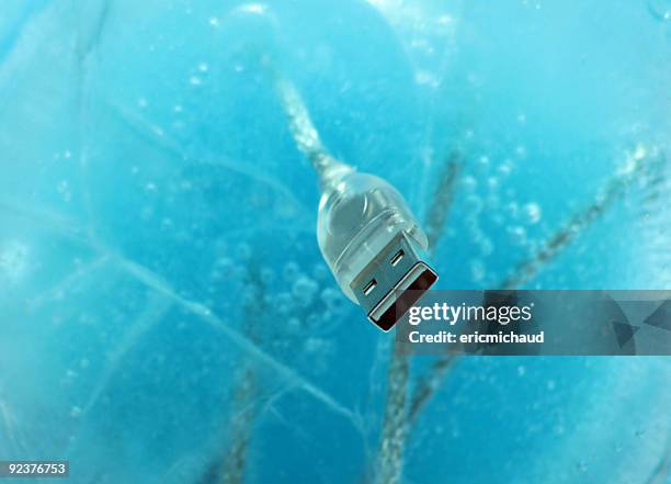 congelados usb - tomada de ligação à rede imagens e fotografias de stock