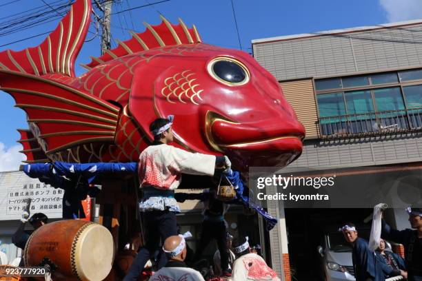 karatsu kunchi - festival float stock pictures, royalty-free photos & images