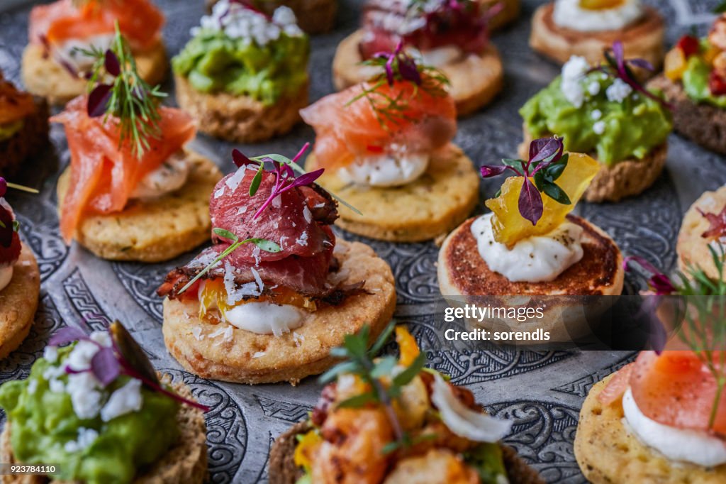 Canapes for party