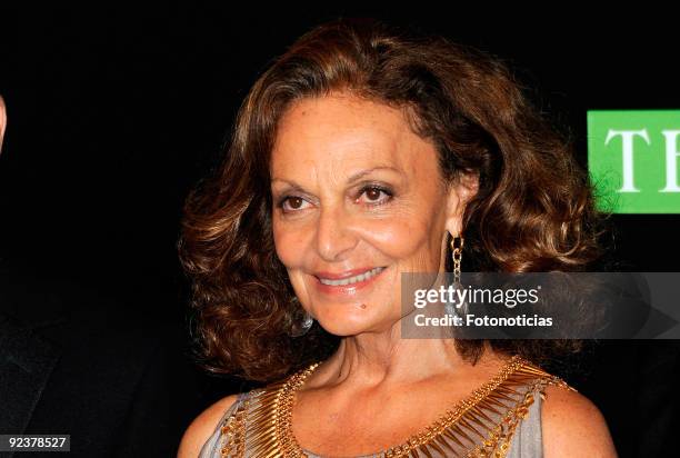 Diane Von Fustemberg arrives to the 2009 Telva Magazine Fashion Awards ceremony, held at the Teatro del Canal on October 26, 2009 in Madrid, Spain.