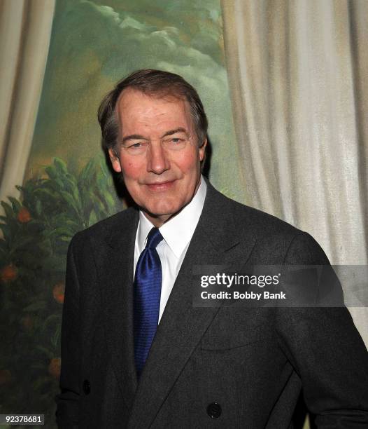 Charlie Rose attends the 2009 Center for Communication Luncheon at The Pierre Hotel on October 26, 2009 in New York City.
