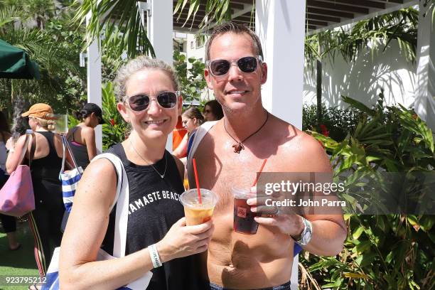 Guests attend illy At Buddhas And Bellinis #livehapilly At SOBEWFF at Loews Miami Beach on February 24, 2018 in Miami Beach, Florida.