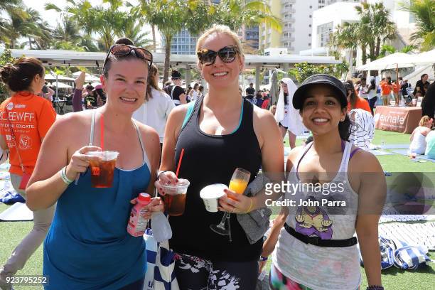 Guests attend illy At Buddhas And Bellinis #livehapilly At SOBEWFF at Loews Miami Beach on February 24, 2018 in Miami Beach, Florida.