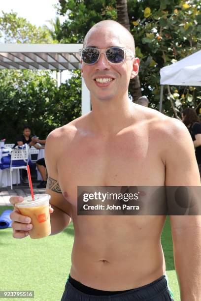 Guest attends illy At Buddhas And Bellinis #livehapilly At SOBEWFF at Loews Miami Beach on February 24, 2018 in Miami Beach, Florida.