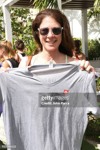 Guest attends illy At Buddhas And Bellinis #livehapilly At SOBEWFF at Loews Miami Beach on February 24, 2018 in Miami Beach, Florida.