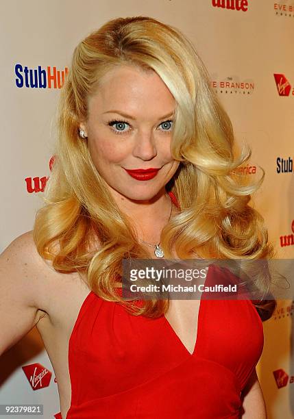 Actress Charlotte Ross arrives at "Rock The Kasbah" hosted by Sir Richard Branson and Eve Branson held at Vibiana on October 26, 2009 in Los Angeles,...