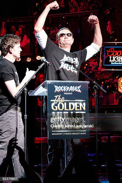 Tom Lenk and Paul Schoffler attend the 2009 Golden Mullet Awards at Brooks Atkinson Theatre on October 26, 2009 in New York City.