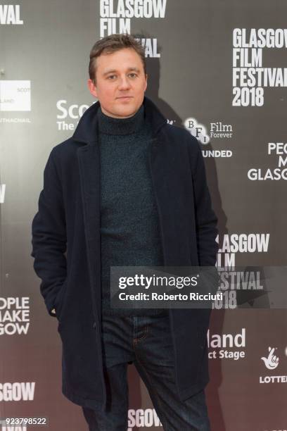 Michael Pearce attends the UK Premiere of 'Beast' during the 14th Glasgow Film Festival at Glasgow Film Theatre on February 24, 2018 in Glasgow,...