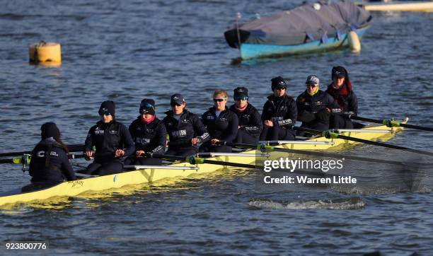 Oxford University Women's Boat Club race in preparation for The Cancer Research UK Boat Race 2018, Oxford University Women's Boat Club race Oxford...