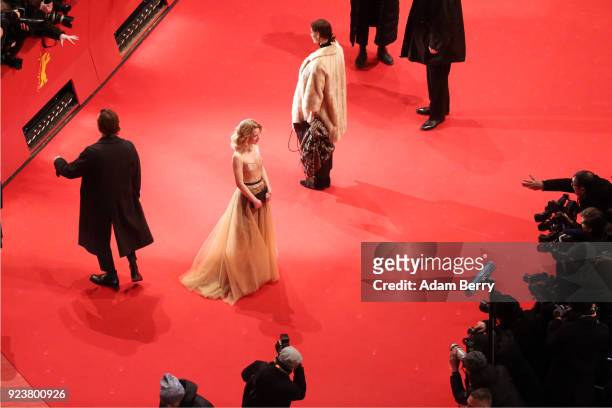 Julia Zange attends the closing ceremony during the 68th Berlinale International Film Festival Berlin at Berlinale Palast on February 24, 2018 in...