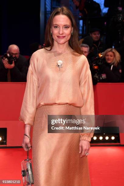 Anne Ratte-Polle attends the closing ceremony during the 68th Berlinale International Film Festival Berlin at Berlinale Palast on February 24, 2018...