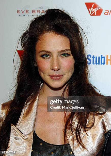 Actress Lynn Collins attends "Rock The Kasbah" on October 26, 2009 in Los Angeles, California.