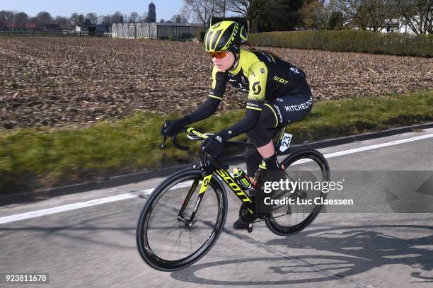 13th Omloop Het Nieuwsblad 2018 / Women Gracie Elvin of Australia / Gent - Ninove / Women / Flanders Classics /