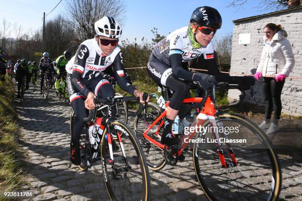 13th Omloop Het Nieuwsblad 2018 / Women Coryn Rivera of The United States / Sofie De Vuyst of Belgium /Molenberg Gent - Ninove / Women / Flanders...