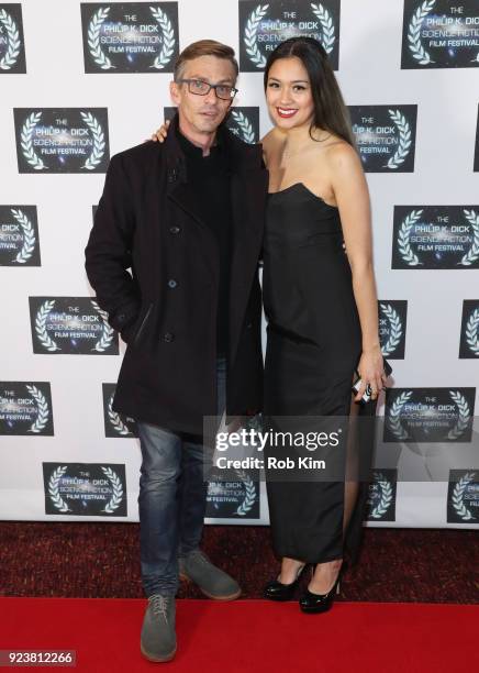 Charles Baker and Aly Mang attend the World Premiere of ALTERSCAPE directed by Serge Levin at The Philip K. Dick Science Fiction Film Festival, at...