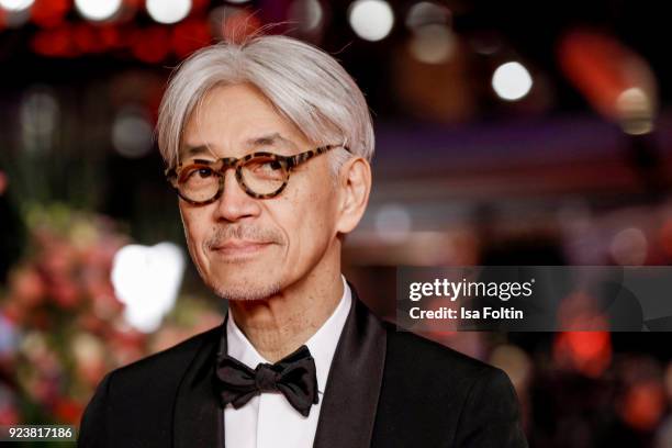 Japanese musician, composer and member of the jury Ryuichi Sakamoto attends the closing ceremony during the 68th Berlinale International Film...