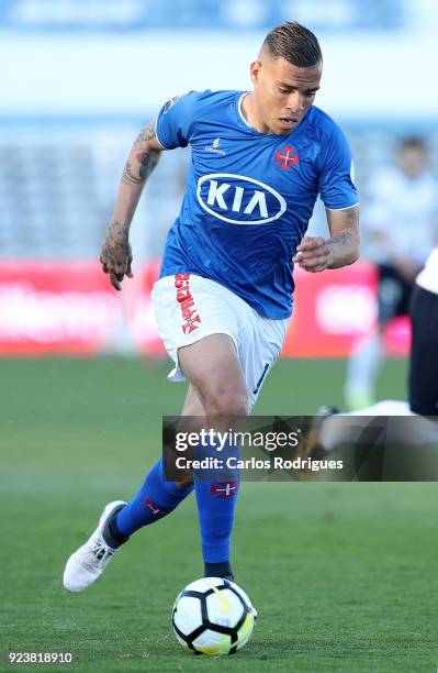 Os Belenenses forward Maurides from Brazil during the Primeira Liga match between CF Os Belenenses and CD Feirense at Estadio do Restelo on February...