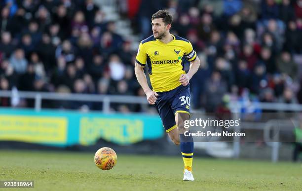 John Mousinho of Oxford United in action during the Sky Bet League One match between Northampton Town and Oxford United at Sixfields on February 24,...