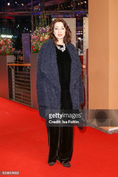 German actress Loretta Stern attends the closing ceremony during the 68th Berlinale International Film Festival Berlin at Berlinale Palast on...