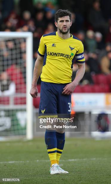 John Mousinho of Oxford United in action during the Sky Bet League One match between Northampton Town and Oxford United at Sixfields on February 24,...