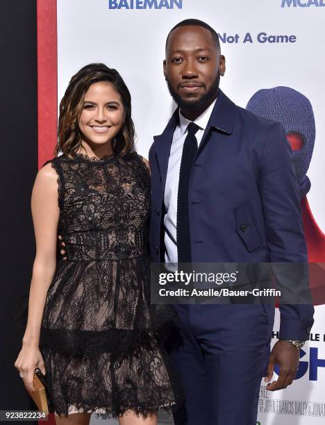 Actors Erin Lim and Lamorne Morris arrive at the Los Angeles premiere of 'Game Night' at TCL Chinese Theatre on February 21, 2018 in Hollywood,...