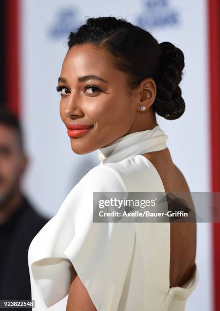 Actress Kylie Bunbury arrives at the Los Angeles premiere of 'Game Night' at TCL Chinese Theatre on February 21, 2018 in Hollywood, California.