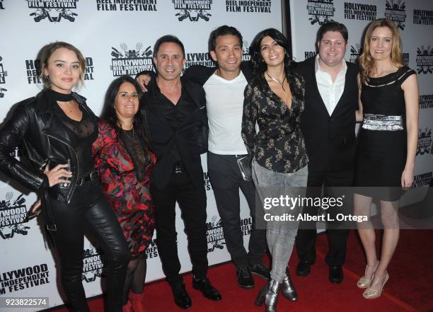 Cast & crew "Encounter" attend the 17th Annual Hollywood Reel Independent Film Festival Award Ceremony Red Carpet Event held at Regal Cinemas L.A....
