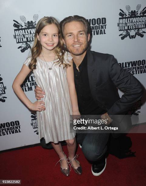 Violet Hicks and Jilon Danover attend the 17th Annual Hollywood Reel Independent Film Festival Award Ceremony Red Carpet Event held at Regal Cinemas...