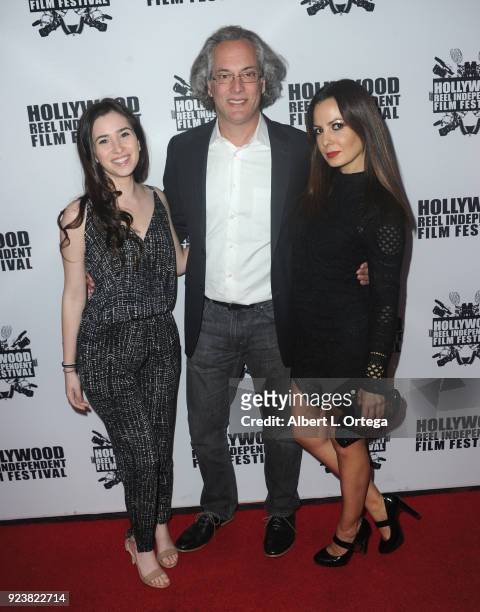 Kenzie Caplan, Todd Felderstein and Sheila Galiante attend the 17th Annual Hollywood Reel Independent Film Festival Award Ceremony Red Carpet Event...