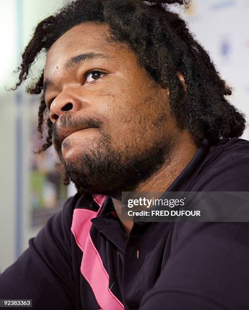 France Stade Francais rugby centre Mathieu Bastareaud who received on September 28, 2009 a three-month suspension, commuted to community service, for...