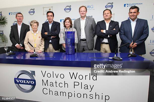 Marc Webster, Senior Vice President, Head of IMG Golf Events EMEA, Emma Villacieros, Honorary President of Royal Spanish Federation, Vicente Rubio,...