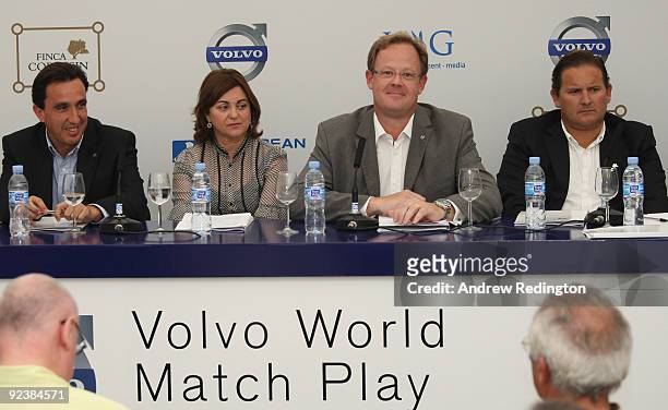 Vicente Rubio, Finca Cortesin, Antonia Morena Rojas, Mayor of Casares, Per Ericsson, CEO Volvo Event Management and Javier Reviriego Boveda of Finca...