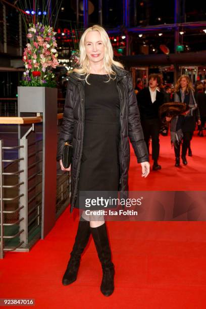 Austrian actress and director Feo Aladag attends the closing ceremony during the 68th Berlinale International Film Festival Berlin at Berlinale...