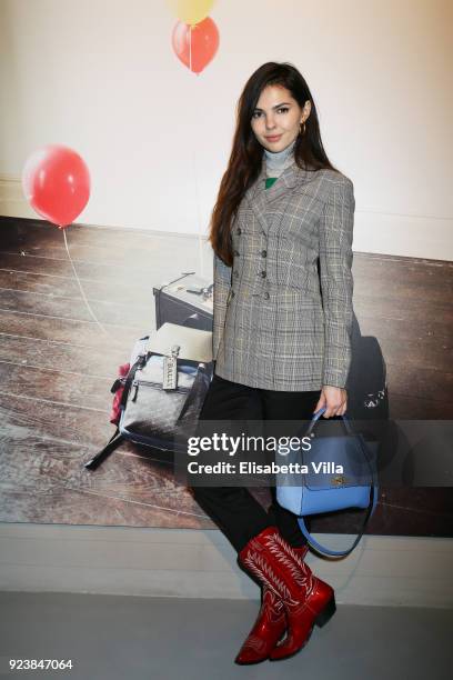 Doina Cobanu attended the Bally Autumn Winter 2018 Press Presentation during Milan Fashion Week on February 24, 2018 in Milan, Italy.