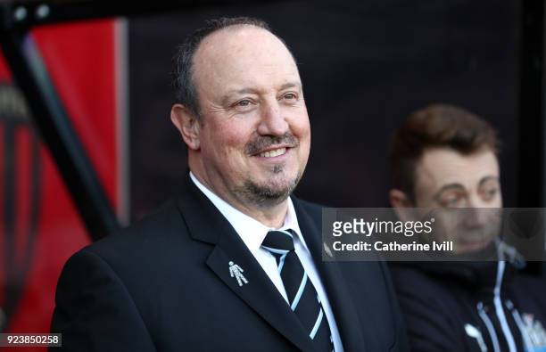 Rafael Benitez Manager / head coach of Newcastle United during the Premier League match between AFC Bournemouth and Newcastle United at Vitality...