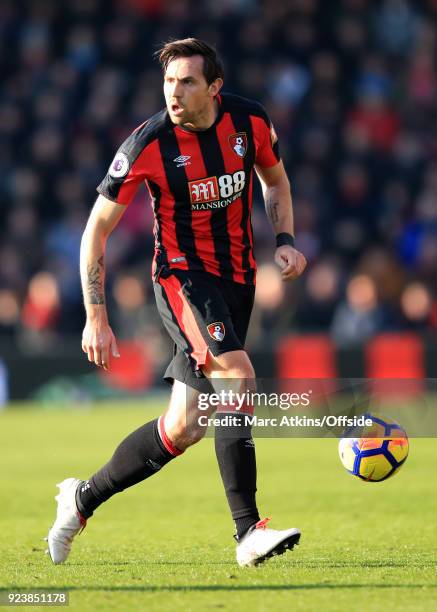 Charlie Daniels of AFC Bournemouth during the Premier League match between AFC Bournemouth and Newcastle United at Vitality Stadium on February 24,...