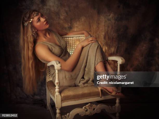 surreal and elegant young woman - nicolamargaret stock pictures, royalty-free photos & images