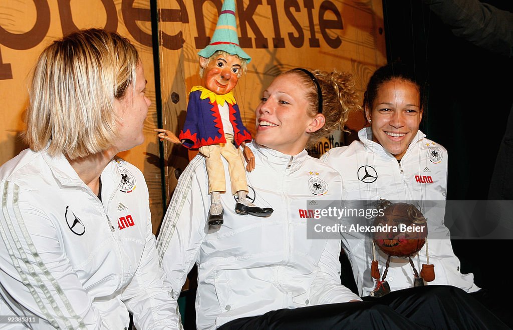 Women National Football Team Visits Puppet Show