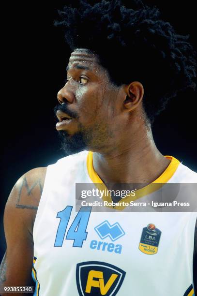 Henry Sims of Vanoli looks over during the match quarter final of Coppa Italia between Scandone Sidigas Avellino and Vanoli Cremona at Mandela Forum...