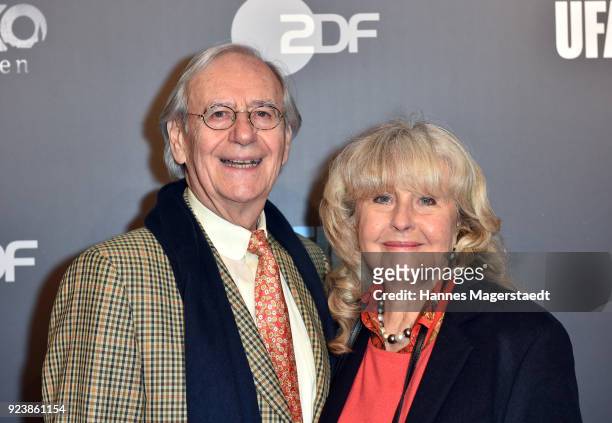 Wilfried Klaus and Wera Klaus during the 40th anniversary celebration of the ZDF TV series SOKO Munich at Seehaus on February 24, 2018 in Munich,...