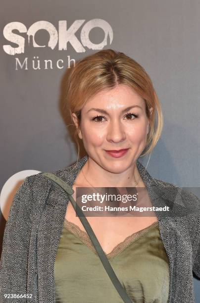 Genija Rykova during the 40th anniversary celebration of the ZDF TV series SOKO Munich at Seehaus on February 24, 2018 in Munich, Germany.