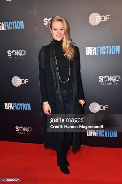 Larissa Marolt during the 40th anniversary celebration of the ZDF TV series SOKO Munich at Seehaus on February 24, 2018 in Munich, Germany.
