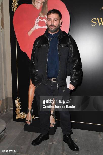 Fausto Puglisi attends the ADR Party during Milan Fashion Week Fall/Winter 2018/19 on February 24, 2018 in Milan, Italy.