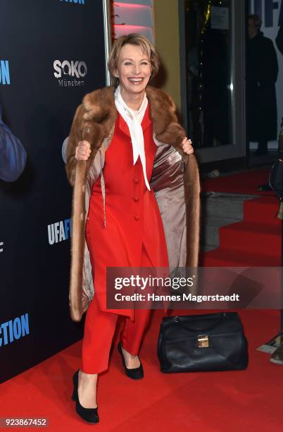 Ilona Gruebel during the 40th anniversary celebration of the ZDF TV series SOKO Munich at Seehaus on February 24, 2018 in Munich, Germany.