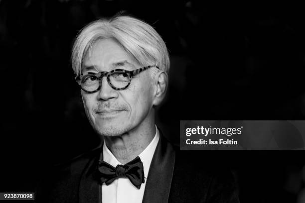 Japanese musician, composer and member of the jury Ryuichi Sakamoto attends the closing ceremony during the 68th Berlinale International Film...