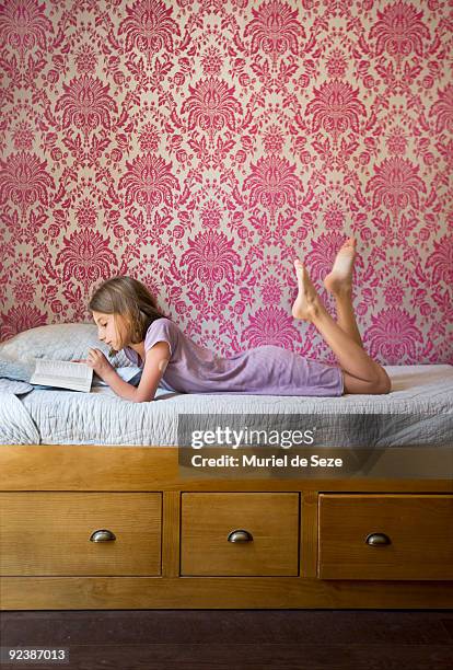 girl reading - muriel stock pictures, royalty-free photos & images