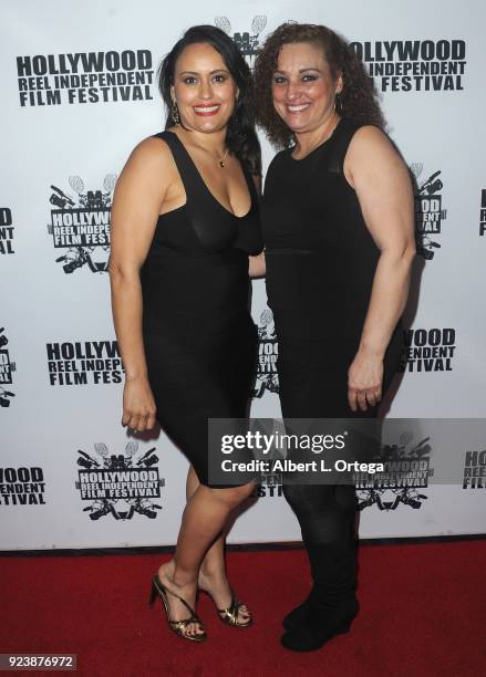 Toni Torres and Judy Cortes attend the 17th Annual Hollywood Reel Independent Film Festival Award Ceremony Red Carpet Event held at Regal Cinemas...