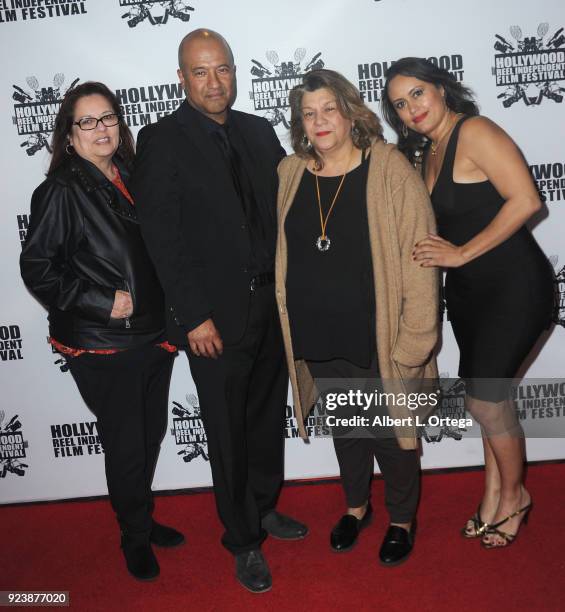 Sonya Rivera, Juan Escobedo, Jennifer Cappos and Toni Torres attend the 17th Annual Hollywood Reel Independent Film Festival Award Ceremony Red...