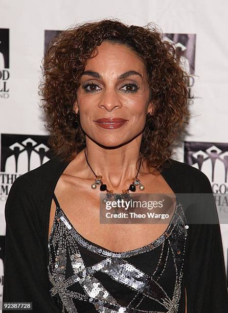 Jasmine Guy attends The Thurgood Marshall College Fund's 22nd annual anniversary dinner at the Sheraton New York Hotel & Towers on October 26, 2009...